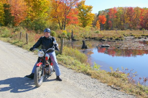 1-Gary on Triumph with pond