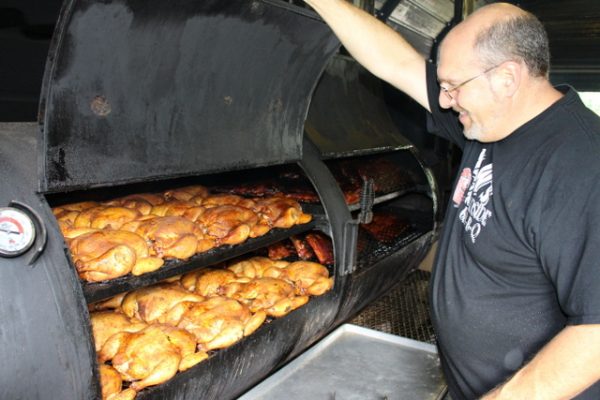 1-Warren Norstein with chickens