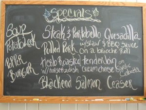 1-Wood Creek Menu board