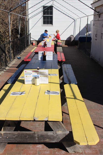 Picnic tables