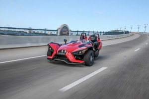 Slingshot on highway