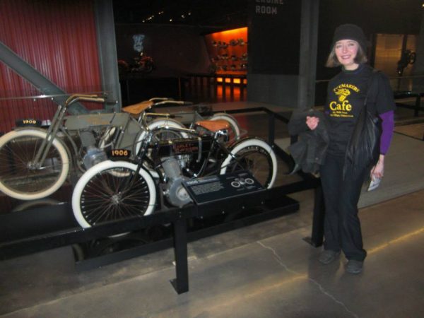 Ann with bikes