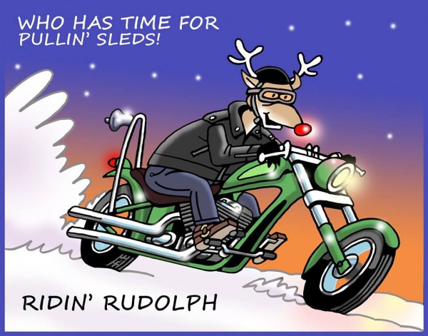Xmas card - Rudolph