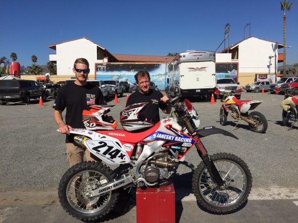 With bike