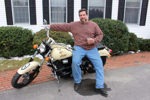 Ken Wells with Indian Scout