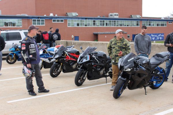 Admiring bikes