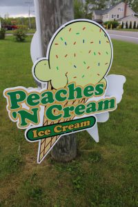 Peaches 'N Cream - sign