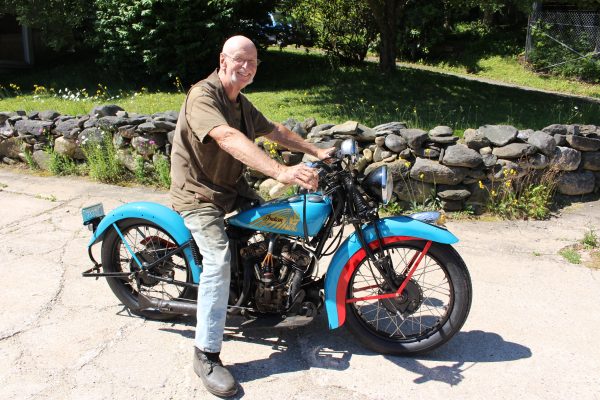 Rocky Meyer and his 1937 Indian Junior Scout