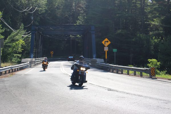 Bikes on Route 219 bridge