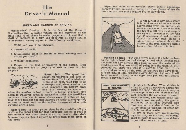 1947 Connecticut Driver's Manual