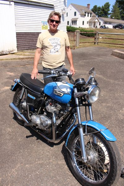 Scott Dawick and 1973 Triumph Tiger 75