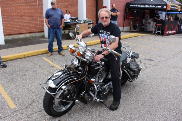 Dan Gaudiosi and his 1948 Harley-Davidson...